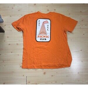 Whataburger x Magellan Shirt Mens XL Orange Short Sleeve Picnic Club